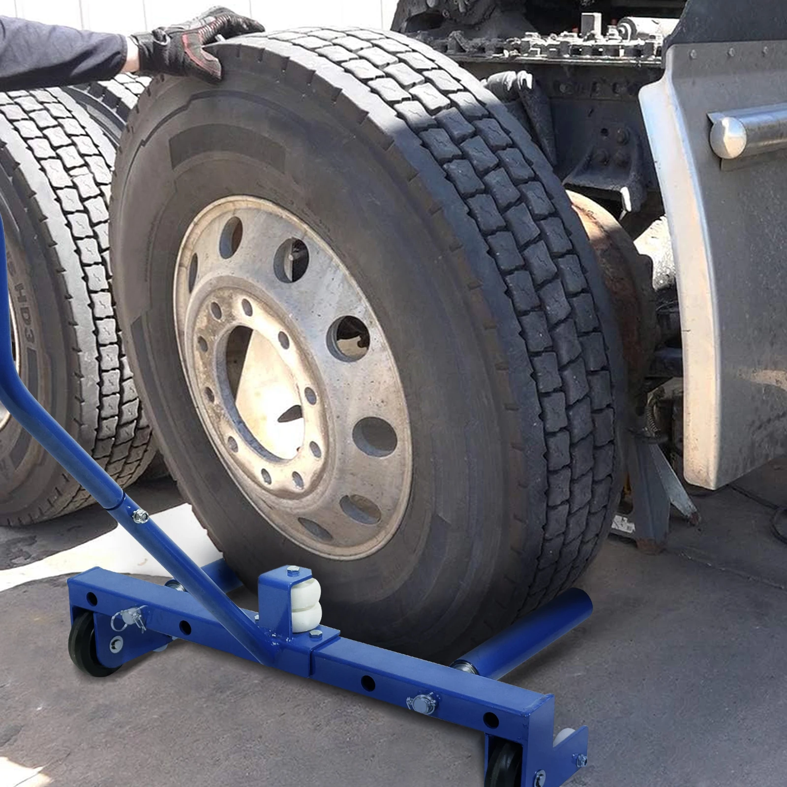 220 KG Adjustable Rolling Wheel Dolly,485 LBS Large Weight Capacity Tire Dolly,Truck Tire Wheel Dolly Tire Moving Tool for Car, Truck,Trailer Tires,Garage