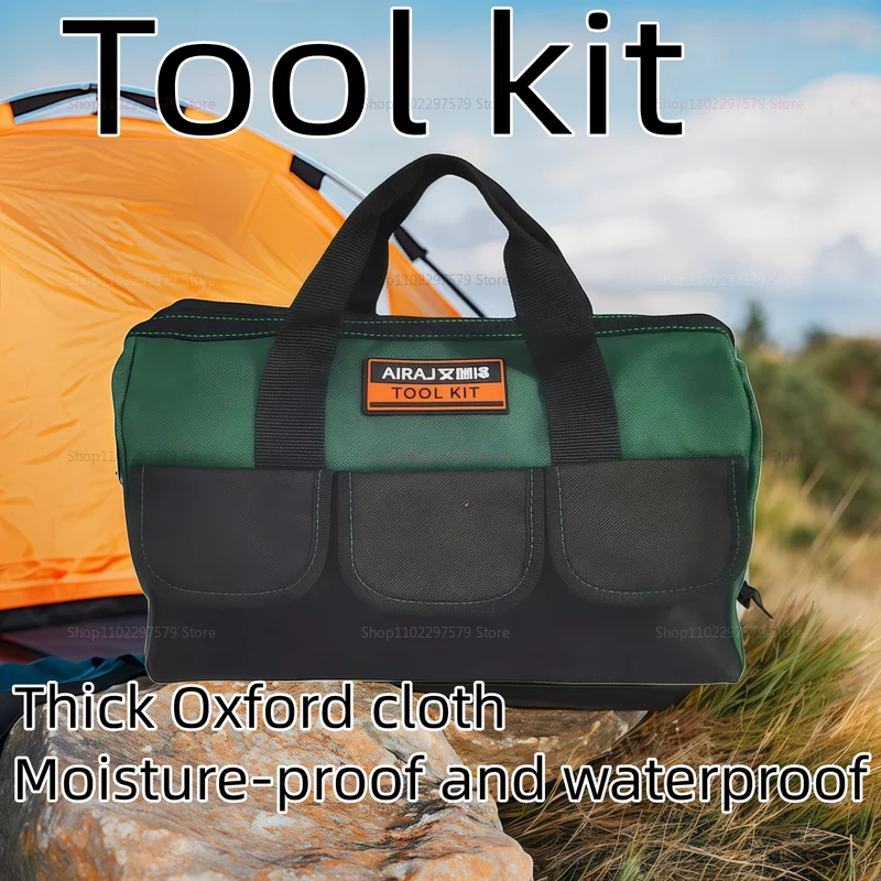 Heavy Duty Electrician Tool Bag Organizer Waterproof Pouch with Multi Pockets Heavy Duty Storage Bag for Construction Craftsmen