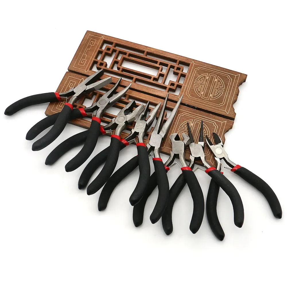 Multi-functional Jewelry Pliers Eight-pieces Set Scissors Pliers Round-nose Pliers for DIY Jewelry Making Repair Tool Supplies