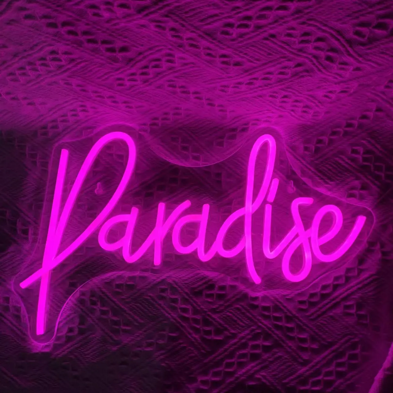 Paradise Neon Sign for Wall Decor Bedroom Club Bedroom Window Room Bar Wall Art Led Light Sign Decoration Wedding Birthday Party