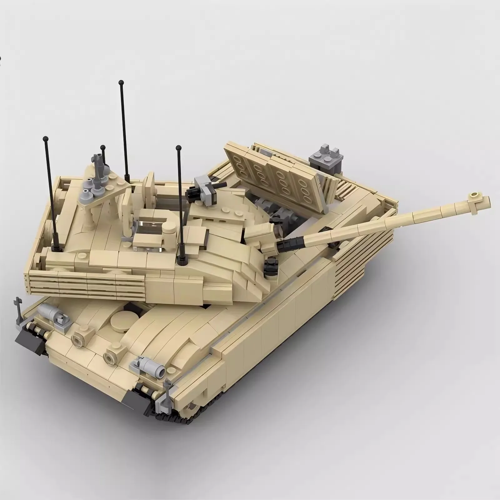 Military War Series British Army Tank Building Blocks MOC Challenger 2 Main Battle Tank Model DIY Children's Toy Birthday Gift