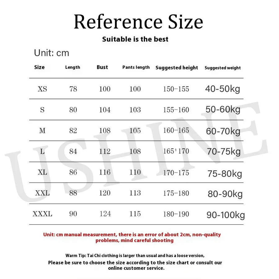 USHINE Chinese TaiChi Uniform Traditional Wushu Kungfu Suit Dragon Embroidery Martial Arts Wing Chun Training Morning Exercise - Image 6