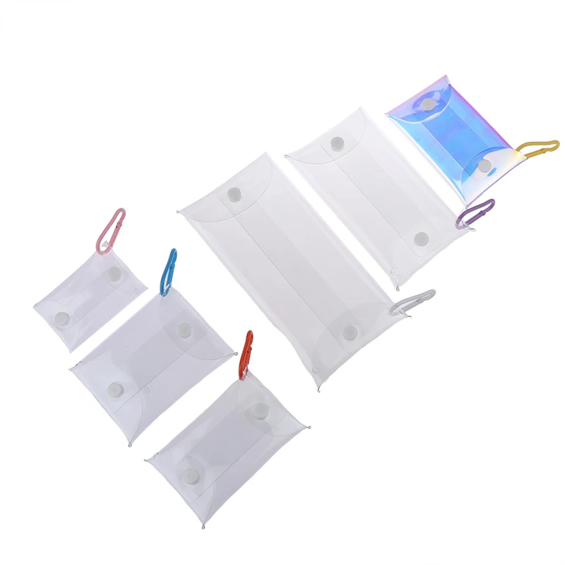 

1 шт., мини-сумка для куклы в стиле аниме, прозрачный кошелек для монет, брелок, подвеска, квадратный чехол-органайзер, сумка для хранения ключей, губной помады, наушников