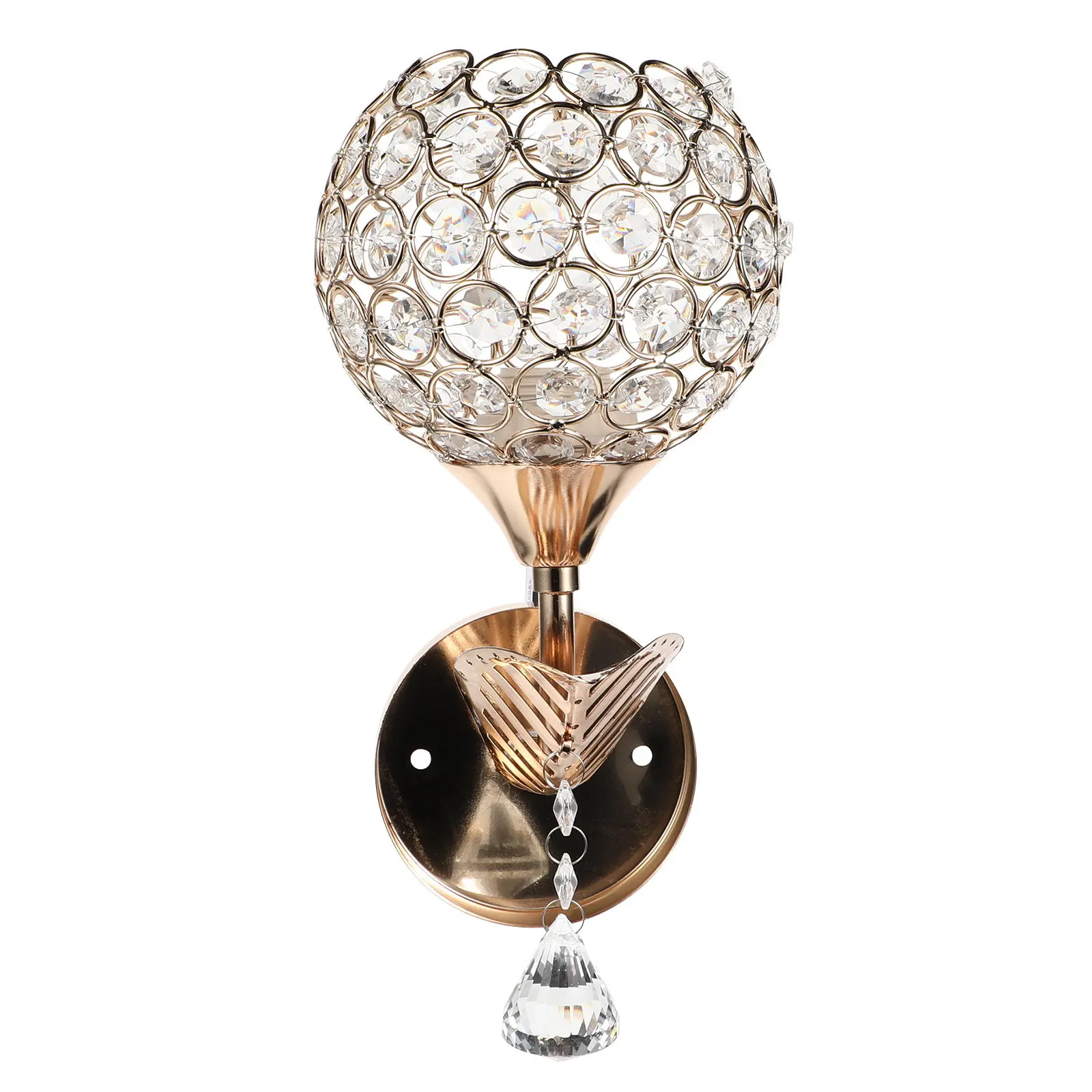 

Набор из 1 золотого хрустального настенного светильника для спальни, прикроватный, для коридора, декоративный, стеклянный, для интерьера