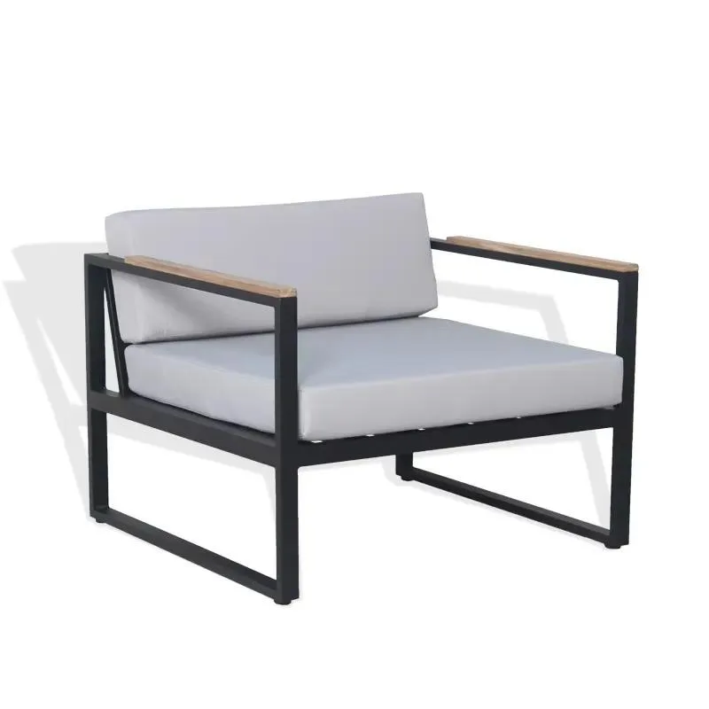 for Teak Arm Garden Garden Aluminum Frame Sofa Set Outdoor Furniture