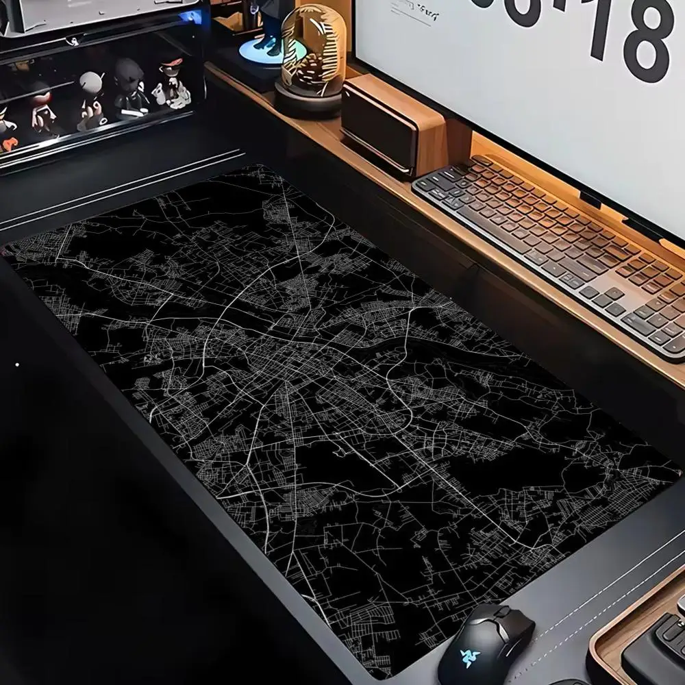 

Topographic map Mouse Pad Mouse Pads For Desk, Gaming Mouse Pad, with Stitched Edges and Non-Slip Rubber Base