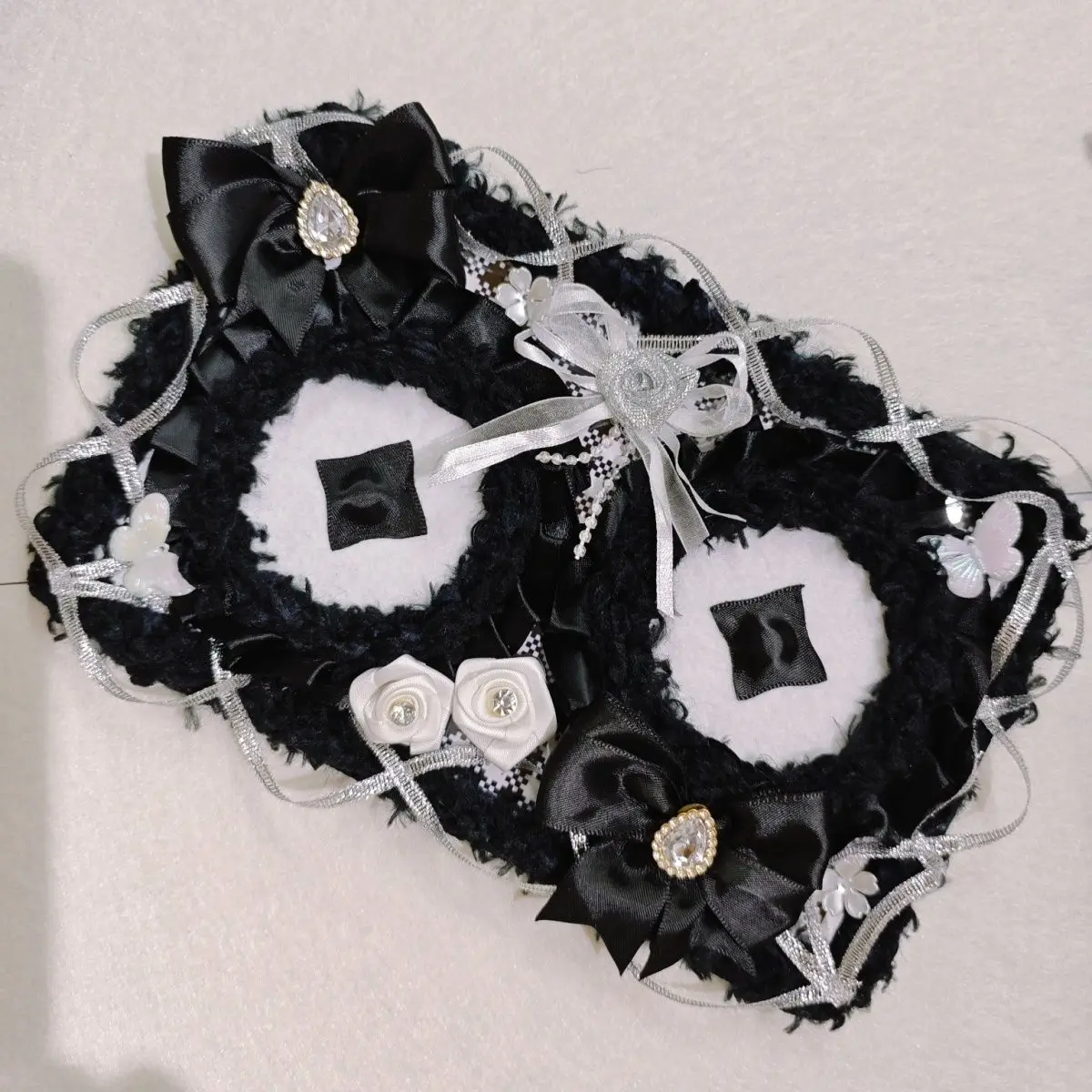 Solid Color Ita Bag Insert Board Storage Board Handmade Plush Ribbon Ita Bag Insert Badge Holder Card Sleeve Ita Bag Accessories