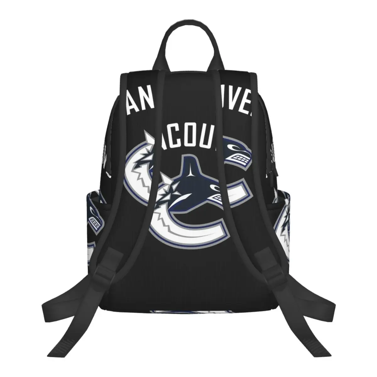 Vancouver Hockey Canucks Essential Active Student Backpack School Bag Hiking Travel Daypack for Fashion Bookbag Shoulder Bags