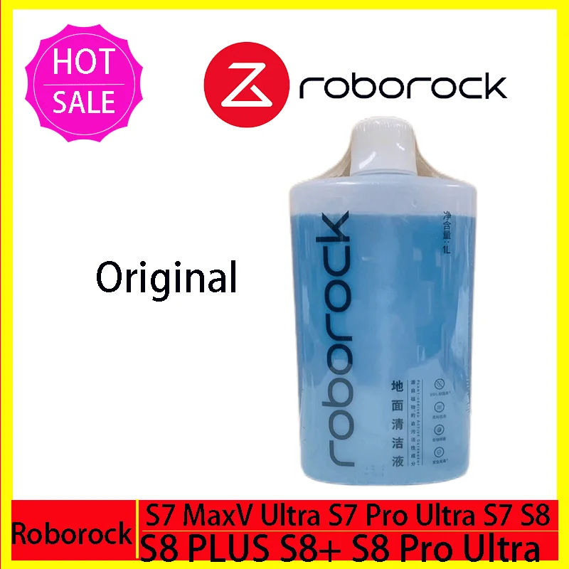 Original Floor Cleaning Solution 1L Roborock S7 MaxV Ultra S7 Pro Ultra S7 S8 S8 PLUS S8+ S8 Pro Ultra Parts Vacuum Cleaner