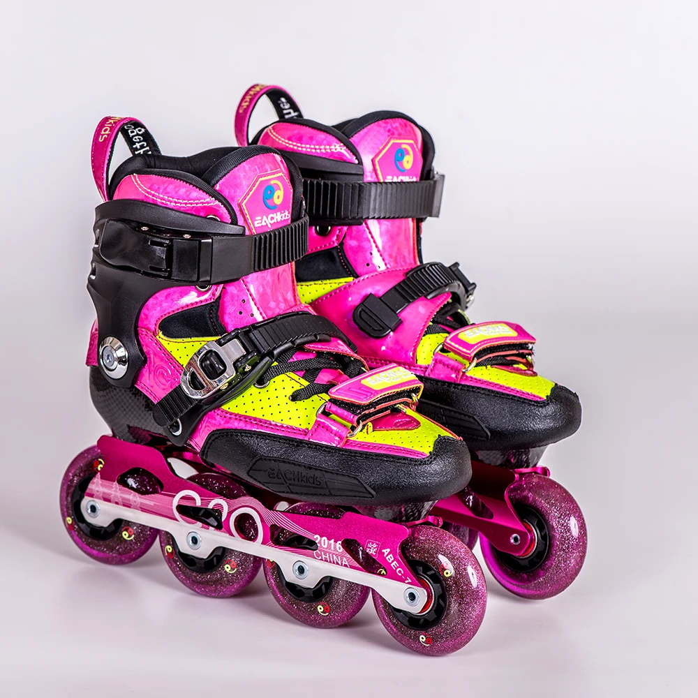 Kids Speed Skates Inline Professional Roller Skates 4 Wheels Custom Skating Shoes For Girl Boys Adult Kids