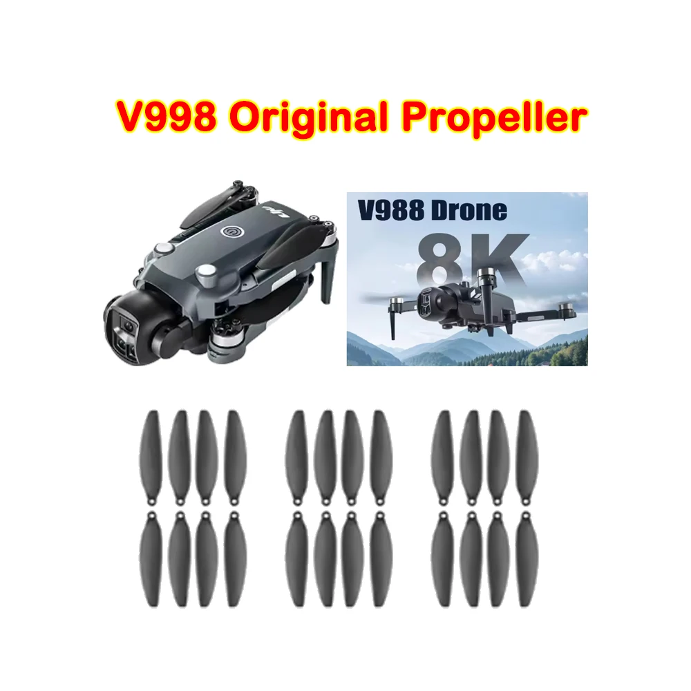 Wholesale V988 Drone Blade Spare Part RC Helicopter V998 Wing Propeller Props Maple Leaf Part Accessory 8PCS/Set