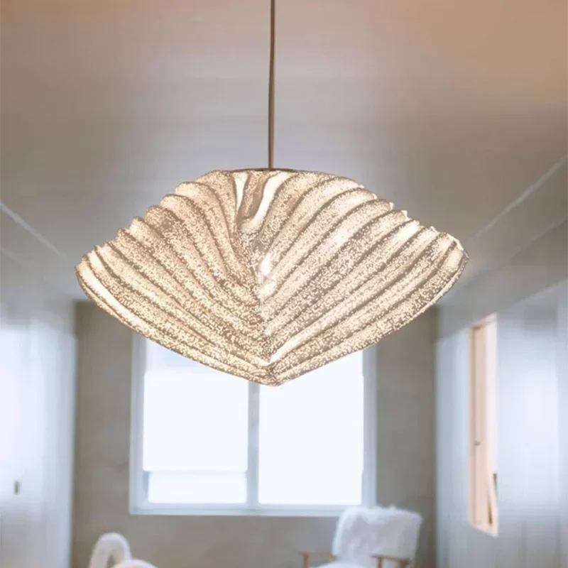 Nordic Restaurant Pendant Light Shell Shaped Design Chandeliers Living Room Decor Home Kitchen Lights Dining Table Chandelier