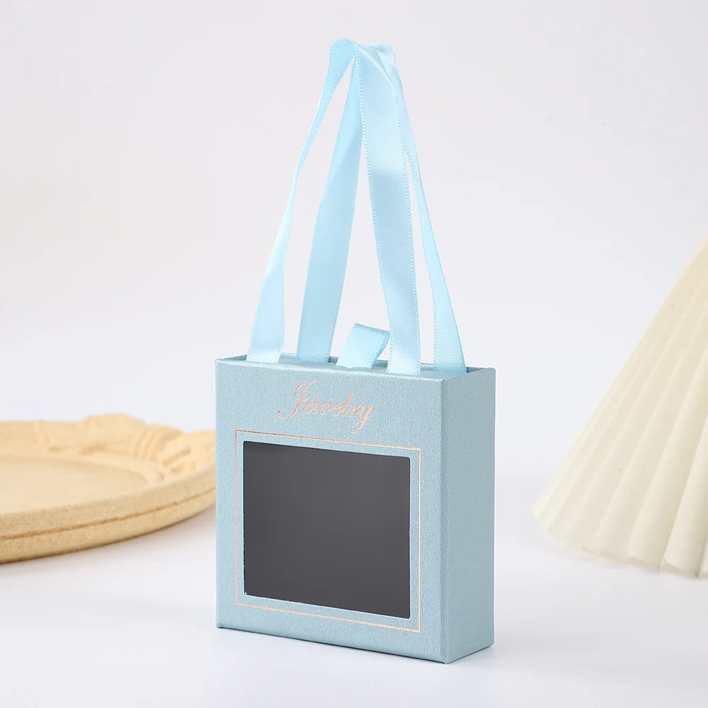 Geschenkverpackung Box Eleganter Schmuck Organizer Fall Ring Ohrringe Halskette Box Samtgefütterte tragbare Schmuckschatulle für Schmuck zu Hause