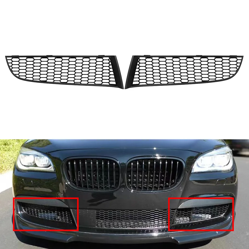 Car Front Bumper Lower Fog Light Grille Grill For BMW 7 Series F01 F02 F04 M Sport 2009 2010 2011 2012 2013 2014 2015