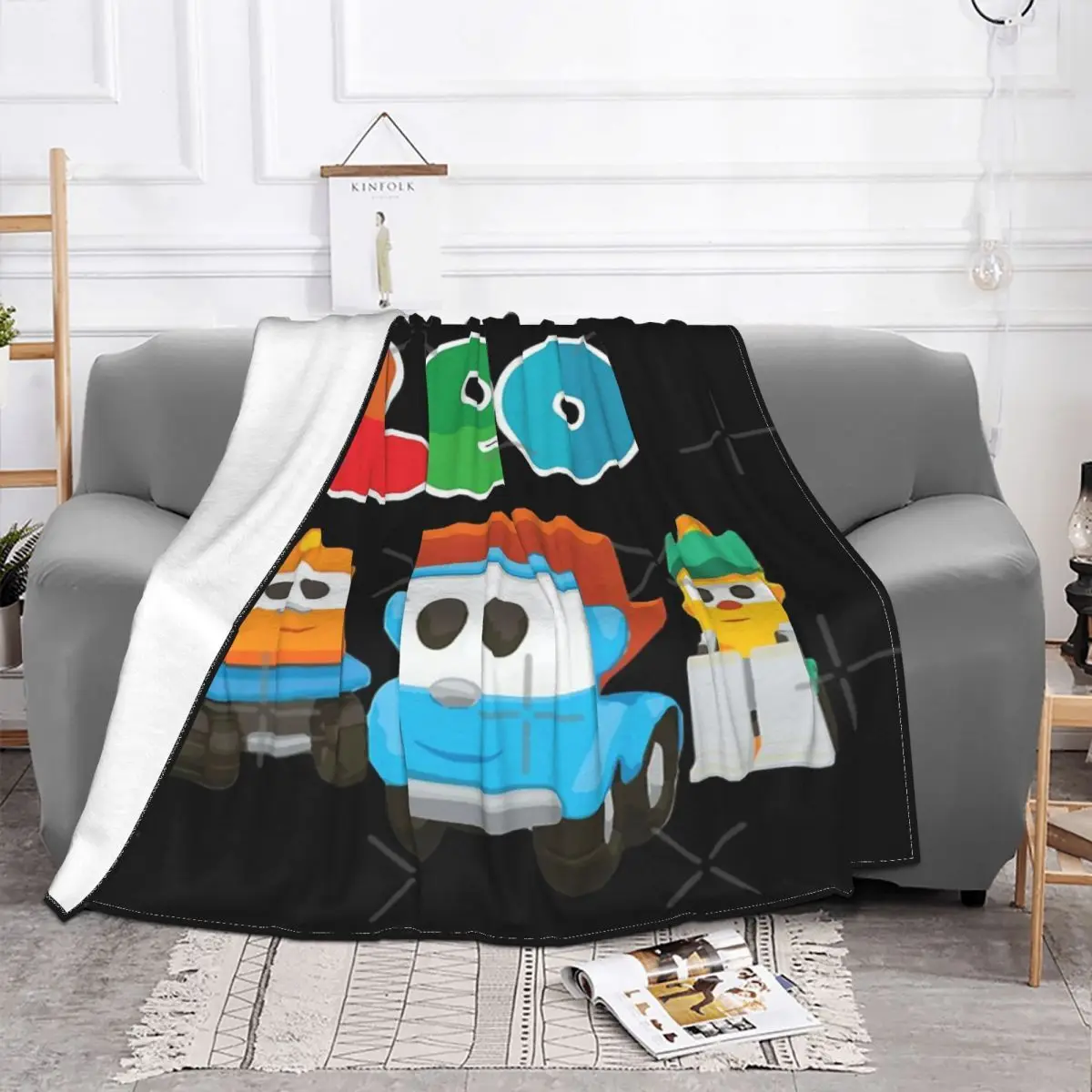 Leo The Truck Lifty And Scoop Anime Bed Blanket Throw Blanket Custom Blanket Personalized Throw Blanket