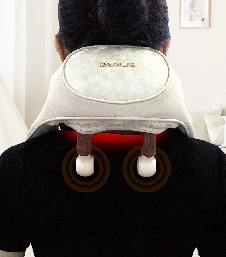 Deep Tissue Muscle Relaxation Electric Kneading Beating Neck & Shoulder Massager Pain Relief Fitness for Body Back Shoulders