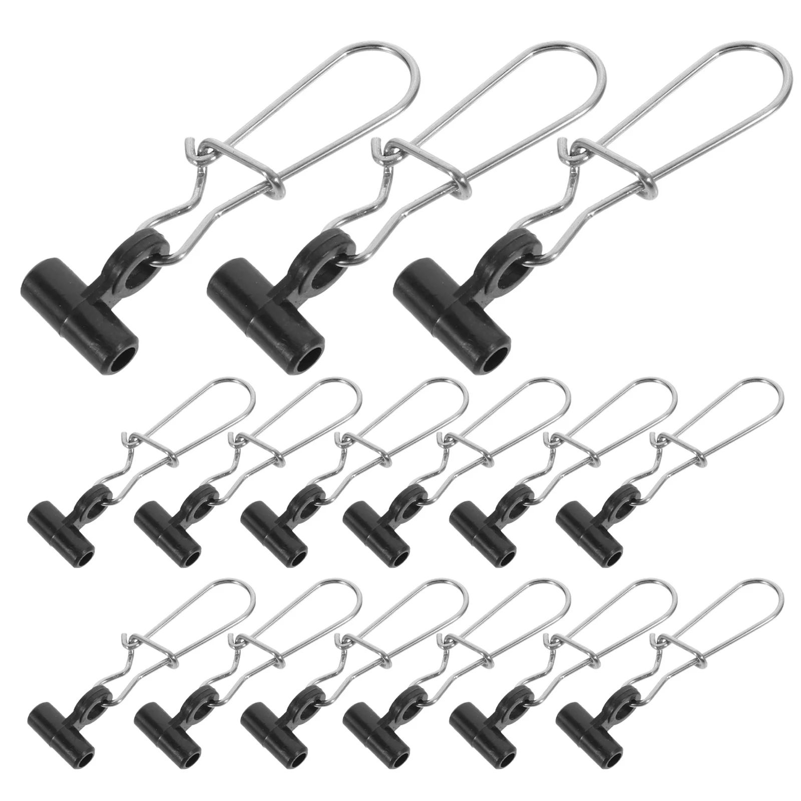 

30Pcs Fishing Connector Wear Resistant Stainless Steel Snap Clips Durable Professional Lock Snaps Outdoor Fishing Accessory