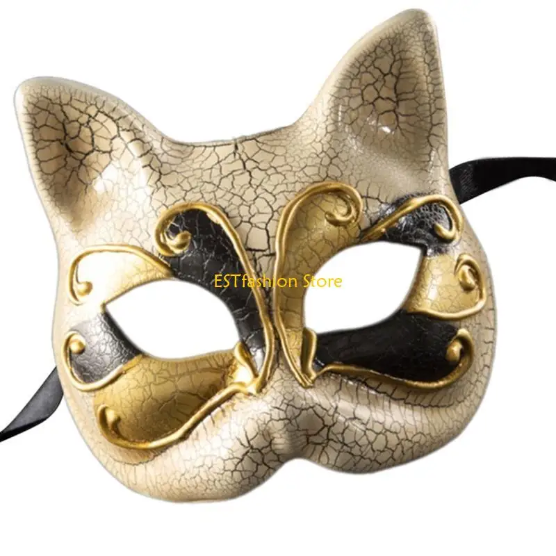 Y5GC Maskerade Half Face Mask for Women Men Halloween Masquerade Party Proms