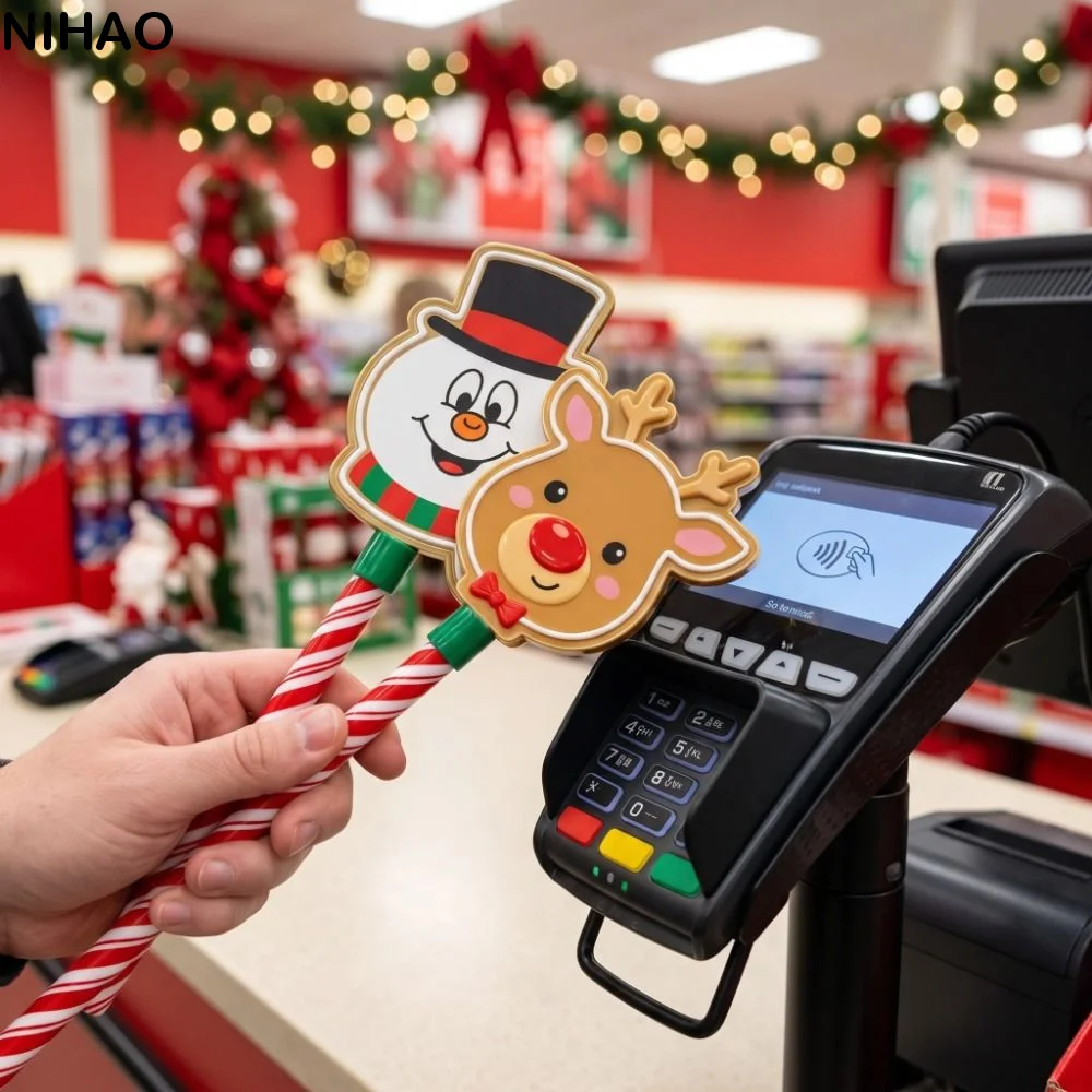 Creative 3D Printed Wand Tap To Pay Lightweight Cute Contactless Payment Sleeve Novelty Portable Payment Magic Wand Christmas
