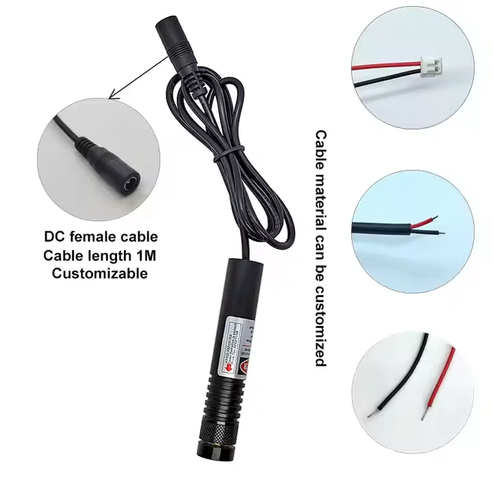 

820nm 830nm 150mW 200mw Infrared Dot Laser Diode Module 16x85mm External Focusing High Power IR Invisible Laser Pointer Module