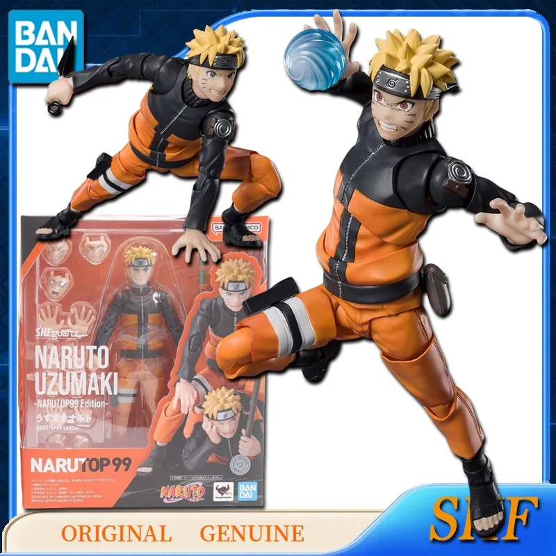 

Bandai Original Genuine SHFiguarts NARUTO UZUMAKI NARUTOP99 Anime Joint Action Figures Toys for Kids Gift Model Ornaments