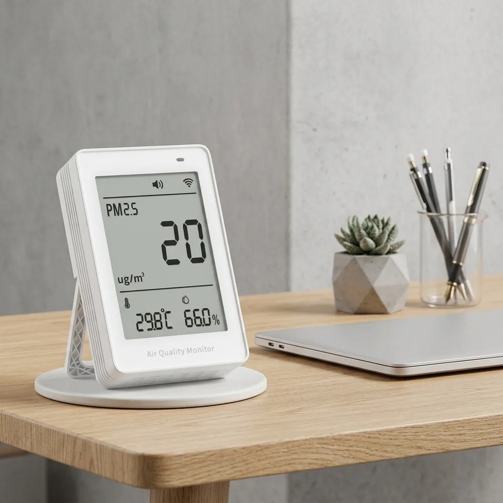 For SAWF-07P for Smart Indoor for Air Monitor with Comprehensive Metrics Display and Historical Analysis up to 12 Months