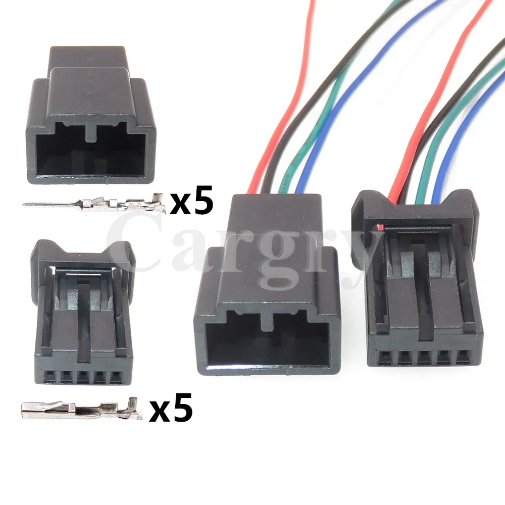 1 Set 5P 0.7 Series Miniature AC Assembly Auto Window Lifter Low Power Cable Harness Plug Automobile Wire Connector