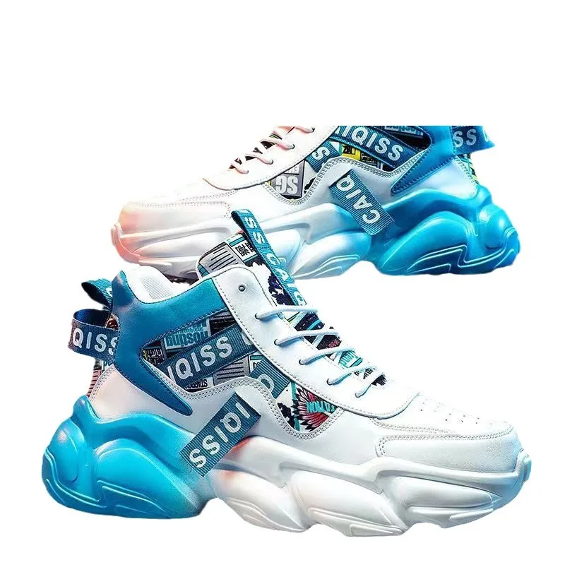 Free Shipping Mens Casual Shoes Chunky Sneakers Fashion Brand Design Unisex Dad Shoe Trendy Sports Comfortable Breathable