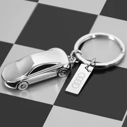 3D Metal Rope Car Badge Key Chain Keychain Ring For Audi A3 A4 A5 A6 A7 Q2 Q3 Q5 Q7 TT TTS Sline RS4 RS6 B5 8V 8P