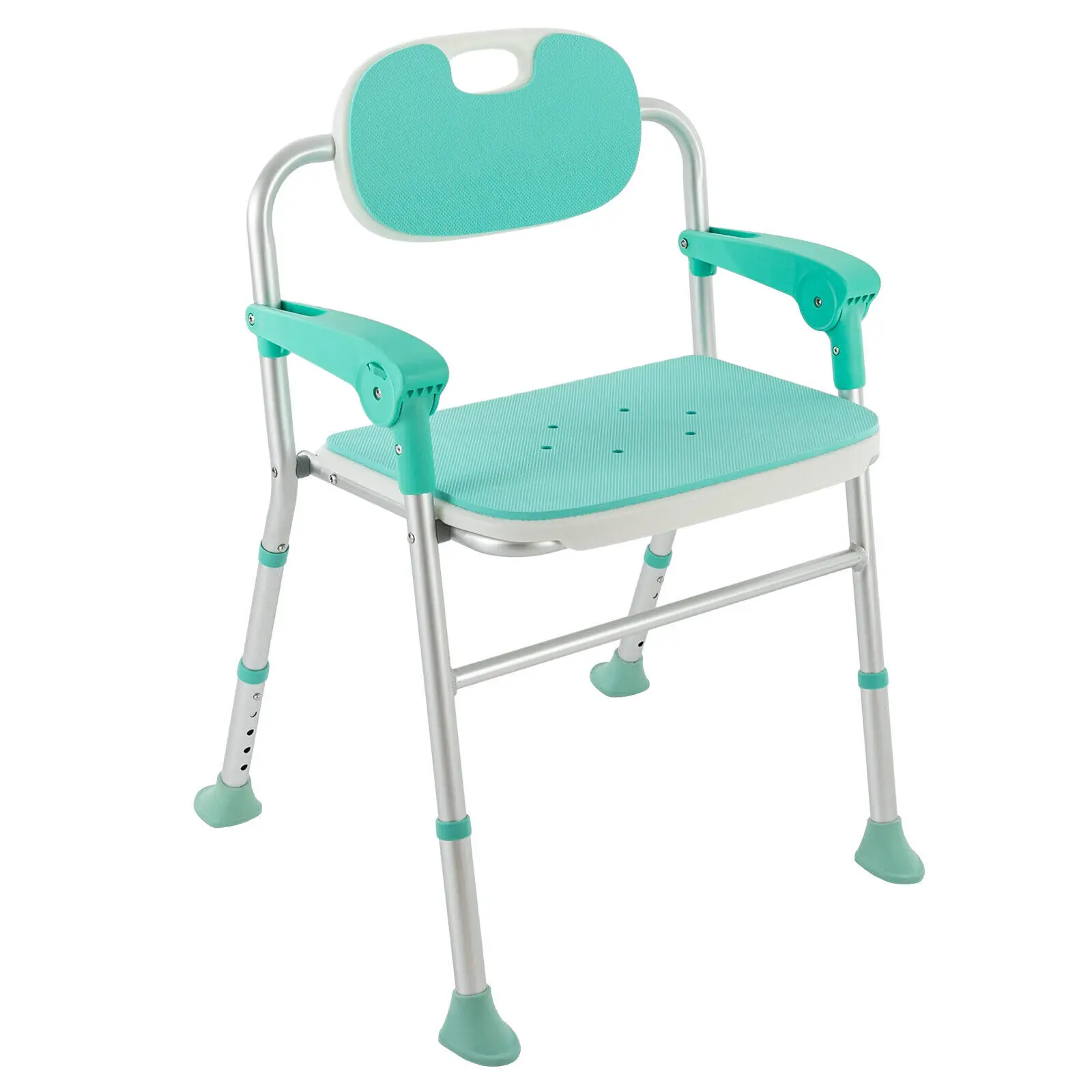 Asiento de ducha plegable con carga de 125kg/275lbs, silla de baño plegable, silla de ducha ligera