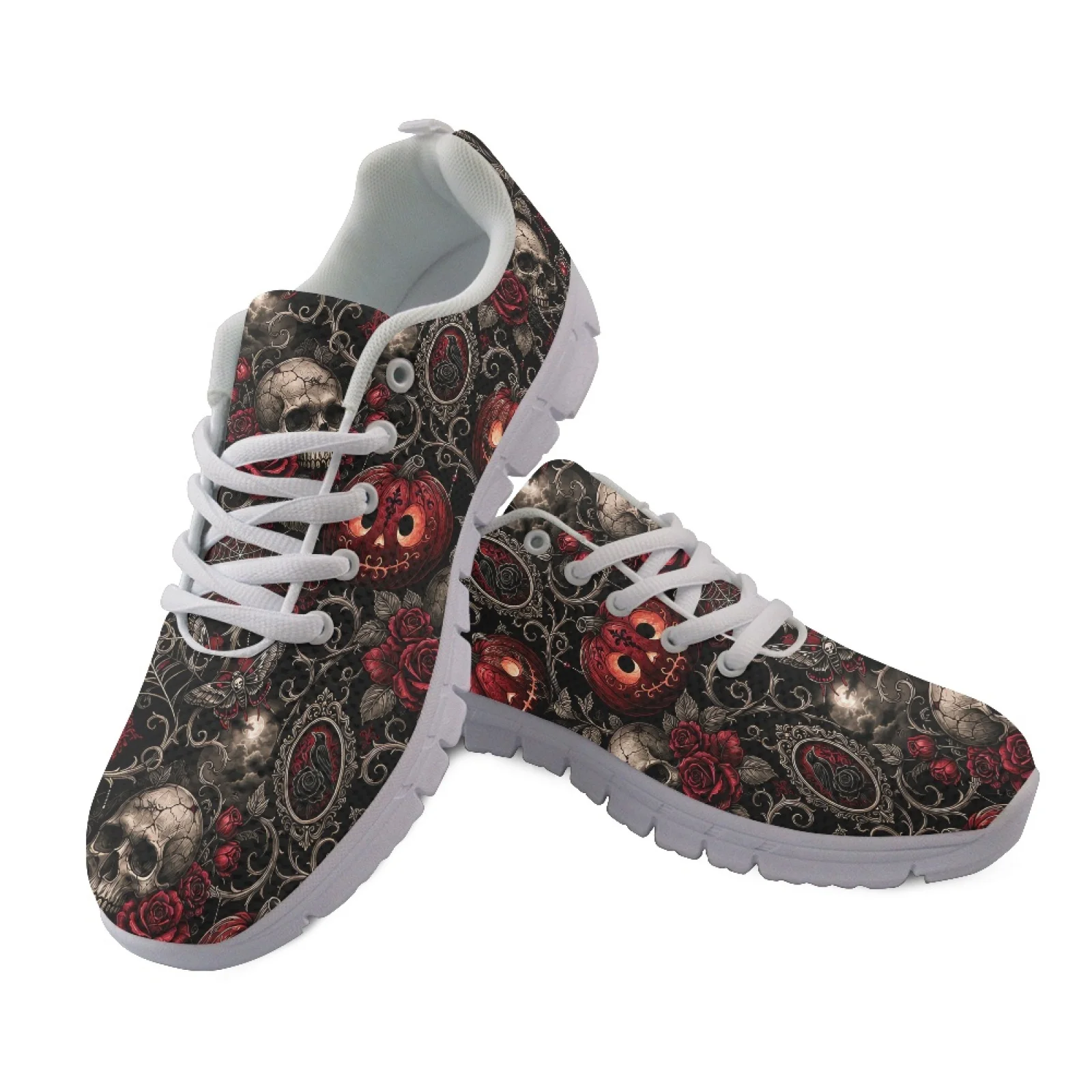 Coloranimal Black Cat Print Women's Tennis Shoes Lightweight Breathable Womens Athletic Walking Sneakers for Travel