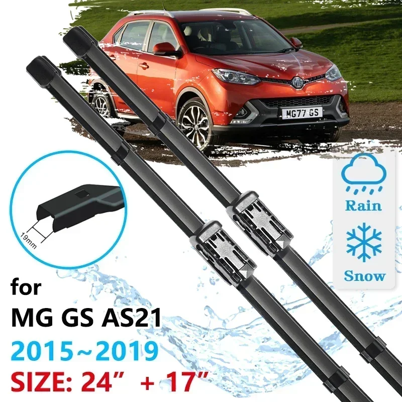

For MG GS 2015 2016 2017 2018 2019 AS21 Cleaning Windscreen Windshield Accessories Windows Brushes Washer Car Front Wiper Blades