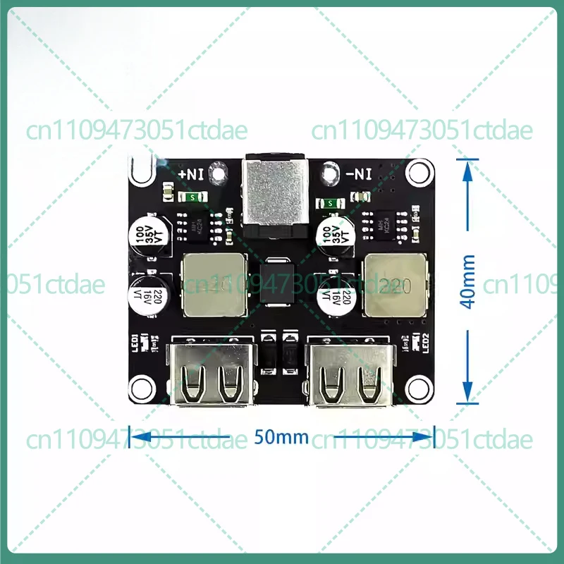 5-25pcs For 12V 24V to QC3.0 Dual USB Fast Charger Board FCP