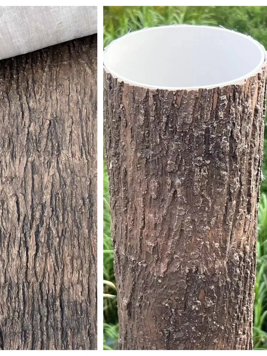 Simulated tree bark wrapped columns, water pipes, gas pipes, shielding, decoration, beautification, wall pasting, balcony