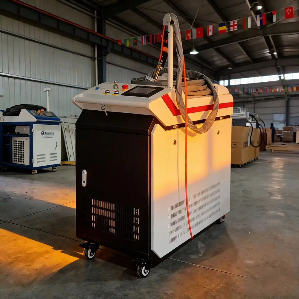 

Portable 1500W 2000W 3000W Pulsed CW Fiber Laser Welding Cleaning Machine 4in1