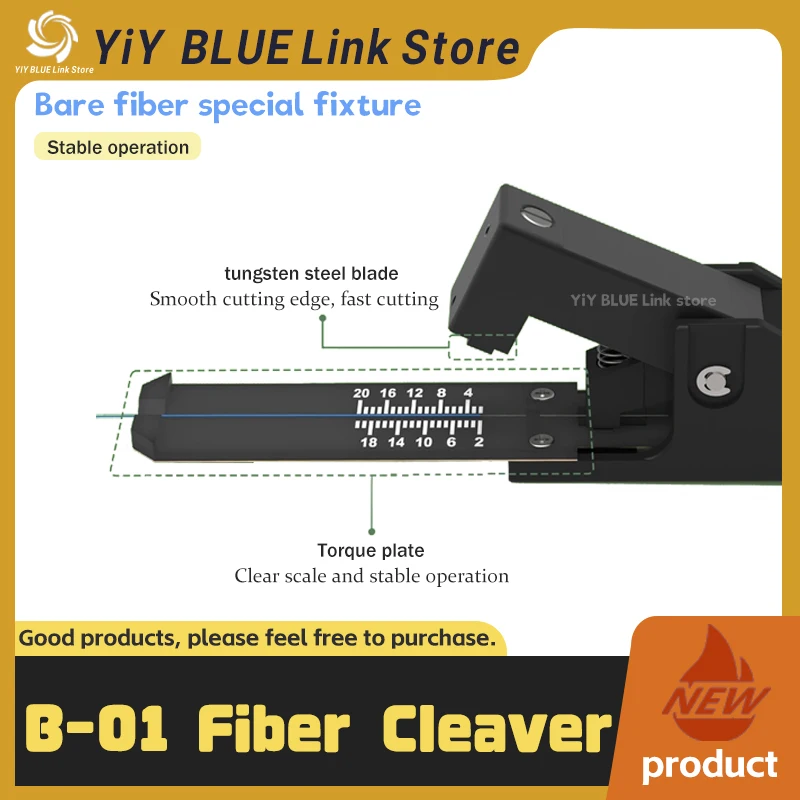 High-precision B-01 fiber optic cutter hot melt cold splice special cutter fully automatic return knife fiber optic cutter