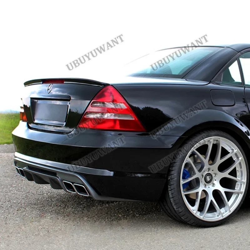 

For Benz 1998-2004 R170 SLK Class SLK230 SLK32 A M G Carbon Fiber Car Rear Spoiler Wing Trunk Lip