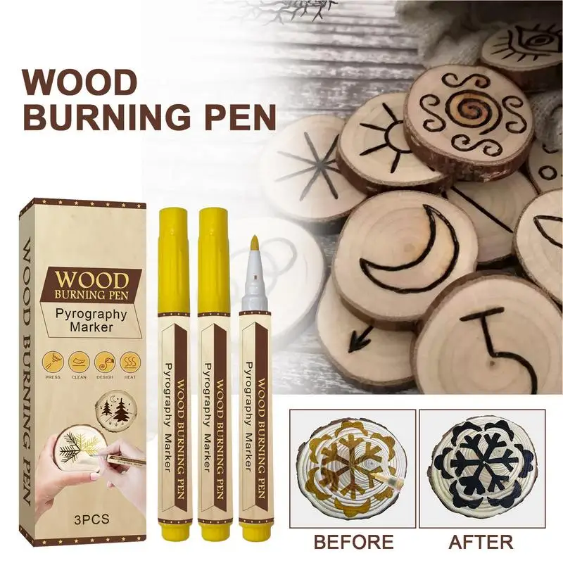 Scorch Pen For Wood Burning Wood Burner Pen Wood Burning Tools For Painting Lovers Drawing Lovers For Wood Paper Cardboard Denim