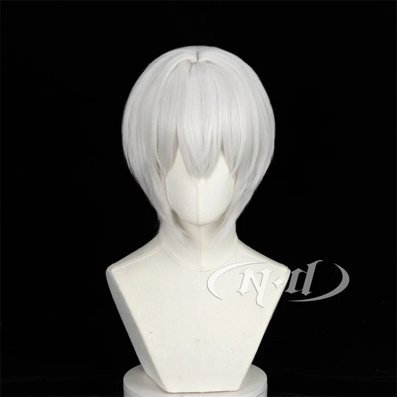 ND Tomoe شعر مستعار تأثيري أنيمي Kamisama قبلة تأثيري شعر مستعار فضي-أبيض لجميع القديسين كوميك كون كوزر حفلة الشعر الاصطناعية