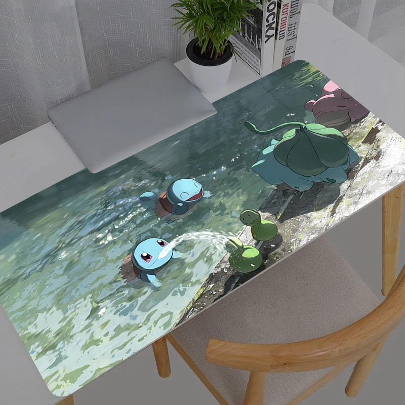 Mouse Pad Anime Pokemon Pikachu Gaming Accessories Mousepad Gamer PC Completo Computer Keyboard Desk Mat Varmilo Table