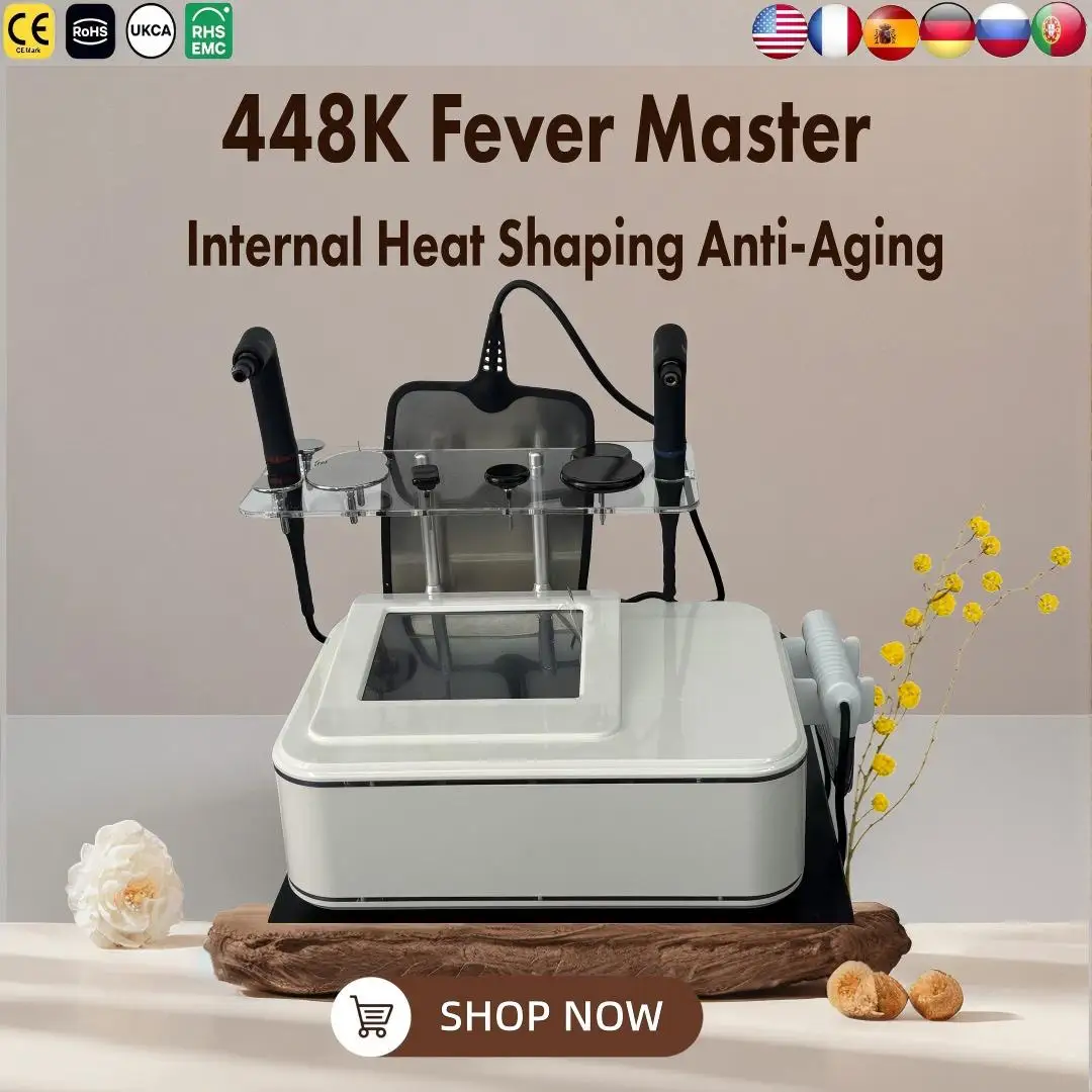 

448K Fever Master Temp Control Machine Internal Heat Body Shaping Skin Tightening Lifting Salon Professional Beauty Device