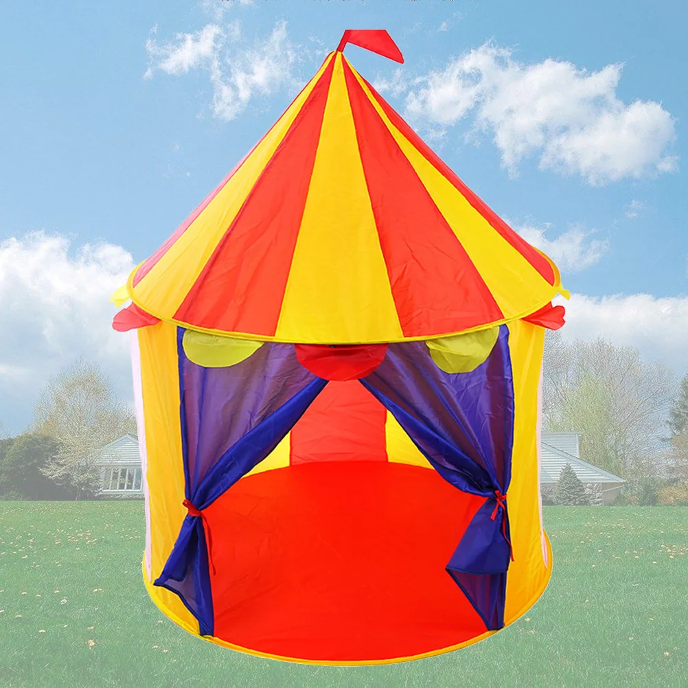 เต็นท์เด็กทรงปราสาท ยูร์ต สำหรับเล่นในร่มและกลางแจ้ง บ้านเด็กพกพาแบบพับได้ สำหรับเด็กผู้หญิง เสริมสร้างจินตนาการและความคิดสร้างสรรค์