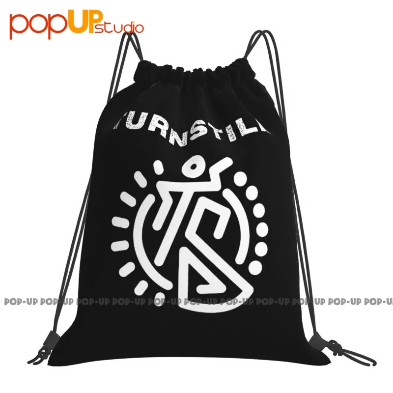 Turnstile American Hardcore Punk Band Logo Drawstring Bags Gym Bag Portable Riding Backpack