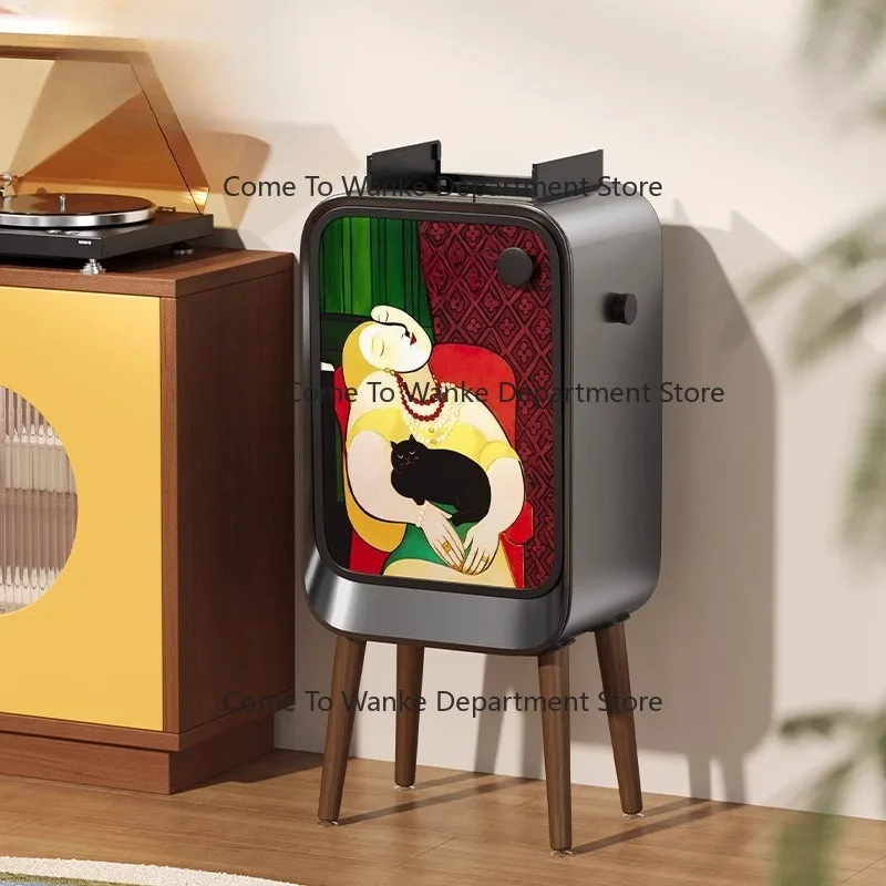 Smart sensor trash can for home, living room, and kitchen; high-rise, automatic, stylish, luxury, new vintage design