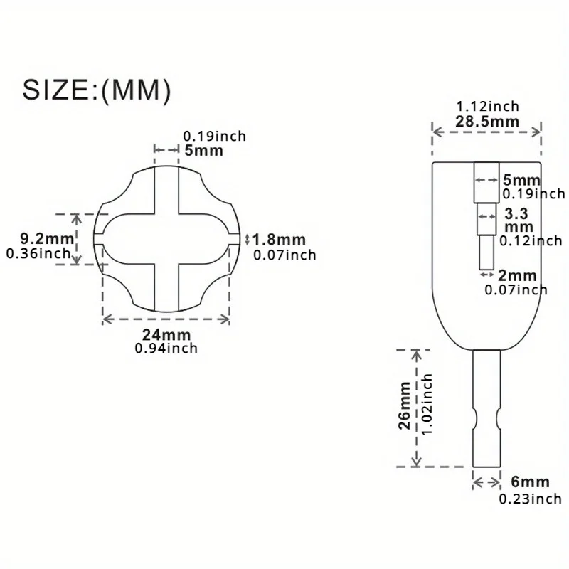 1PC Guitar String Winder Drill Electric String Changer Yukri Folk Electric Guitar Curling Head Classical Guitar Curling Head