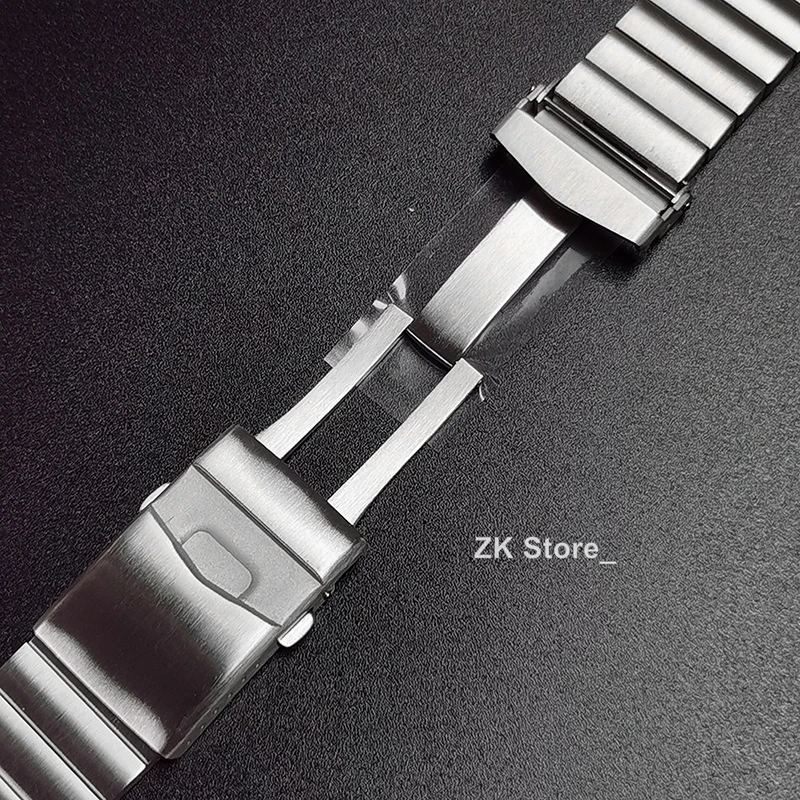 Luxury Solid Stainless Steel Watch Strap 20mm 22mm for Seiko Watch Secure Clasp Replacement Bracelet Quick Release Wristband