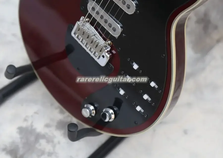 In Stock Wine Red Brian May Signature Electric Guitar 3 Burns Pickups Tremolo Bridge 22 Frets 6 Switch Chrome Hardware