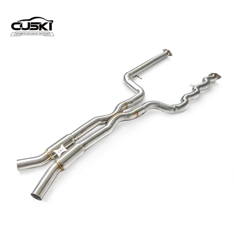 

High quality stainless steel car parts with equal length mid pipe muffler suitable for BMW M3/M4 G80/G82 3.0T 2021-2023