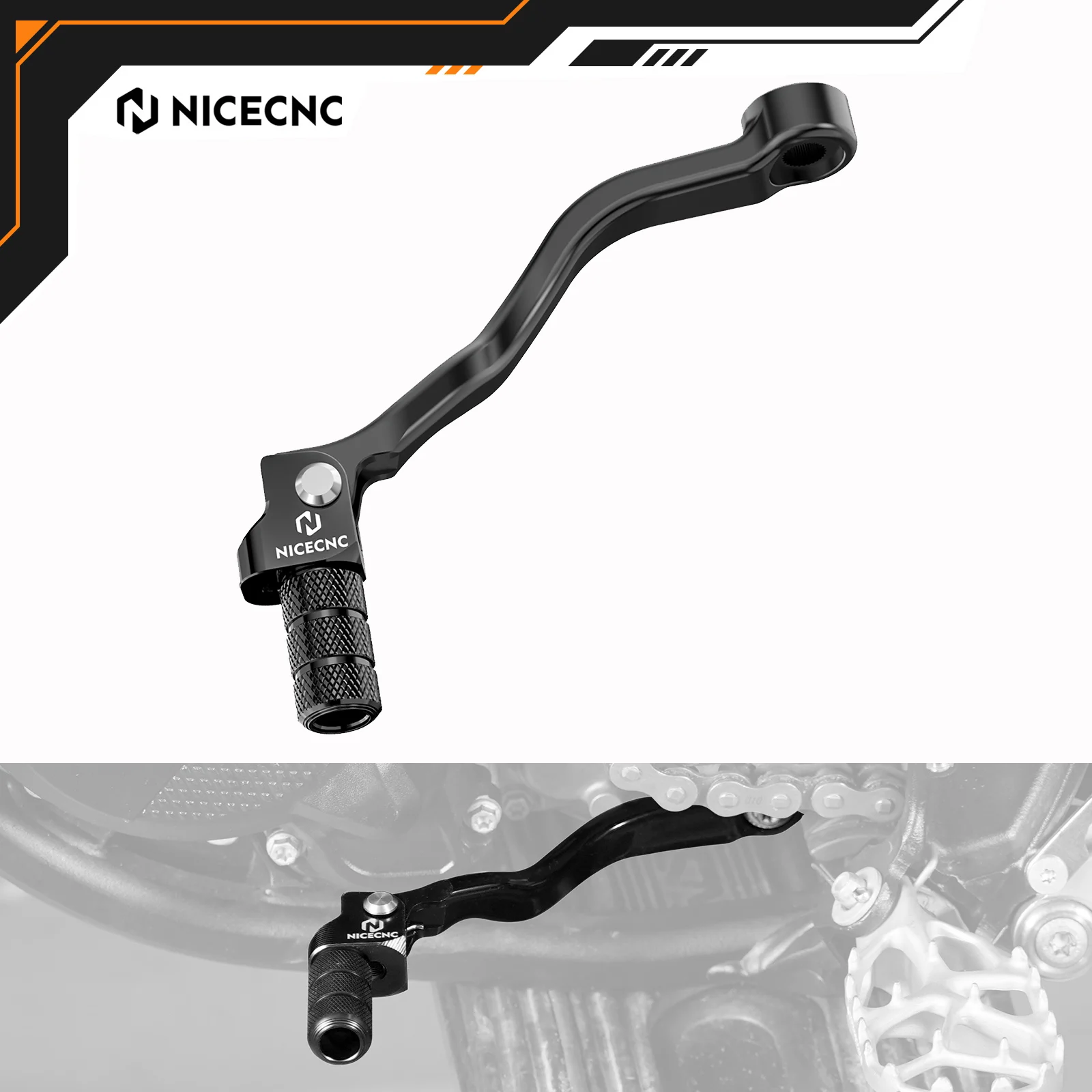 

NICECNC For KTM EXC 300 XCW 300 SX 125 2024-2025 For Husqvarna TE300 GasGas EC300 Forged Gear Shift Shifter Lever Folding Tip