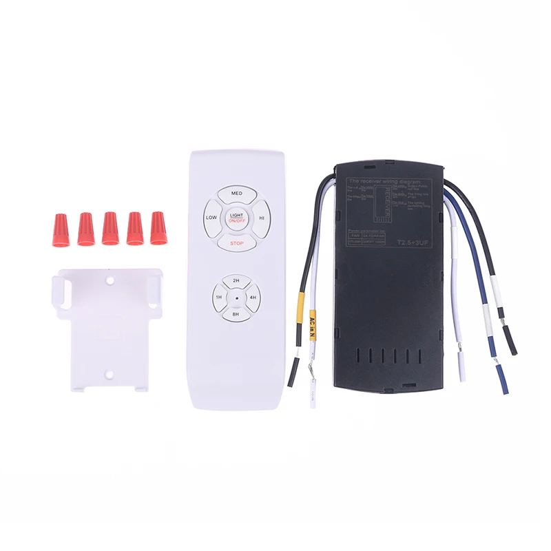 220V Ceiling Fan Lamp Remote Controller Kit Remote Switch Control Parts Compatible with Most Ceiling Fan and Lamp